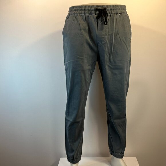 Hurley Men's Smoke Grey Outsider Icon Straight Joggers - Size Medium - Picture 2 of 6